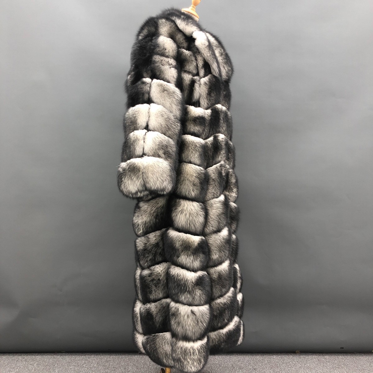 Mens Full Length Fox fur Coat